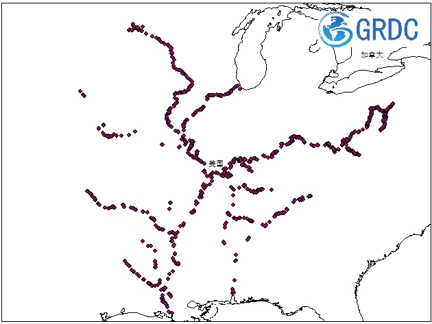 桩位置（美国陆军工程兵团IENC）